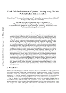 Crack Path Prediction with Operator Learning using Discrete Particle System data Generation
