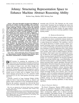 Johnny: Structuring Representation Space to Enhance Machine Abstract Reasoning Ability