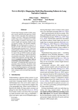 NovelHopQA: Diagnosing Multi-Hop Reasoning Failures in Long Narrative Contexts