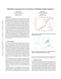 Machine Learning for Consistency Violation Faults Analysis