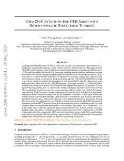 ChatCFD: An LLM-Driven Agent for End-to-End CFD Automation with Domain-Specific Structured Reasoning