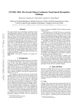 CNVSRC 2024: The Second Chinese Continuous Visual Speech Recognition Challenge