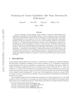 Evaluating the Unseen Capabilities: How Many Theorems Do LLMs Know?