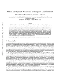 AI Data Development: A Scorecard for the System Card Framework