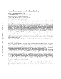 Human Heterogeneity Invariant Stress Sensing