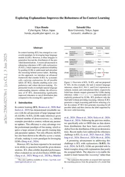 Exploring Explanations Improves the Robustness of In-Context Learning