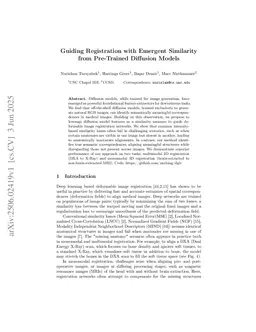 Guiding Registration with Emergent Similarity from Pre-Trained Diffusion Models