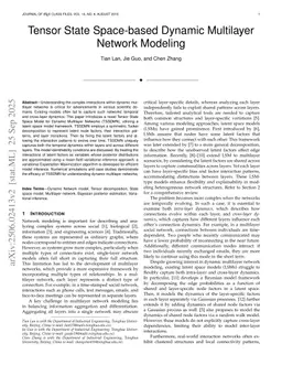 Tensor State Space-based Dynamic Multilayer Network Modeling