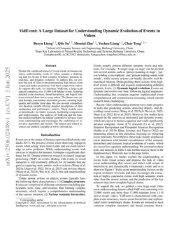 VidEvent: A Large Dataset for Understanding Dynamic Evolution of Events in Videos