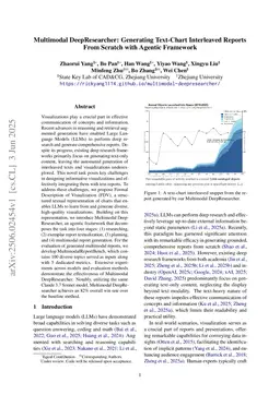 Multimodal DeepResearcher: Generating Text-Chart Interleaved Reports From Scratch with Agentic Framework