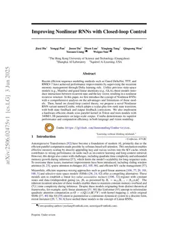 Comba: Improving Bilinear RNNs with Closed-loop Control