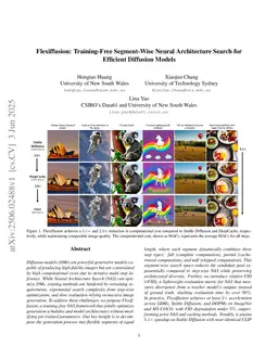 Flexiffusion: Training-Free Segment-Wise Neural Architecture Search for Efficient Diffusion Models