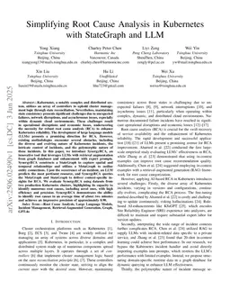 Simplifying Root Cause Analysis in Kubernetes with StateGraph and LLM