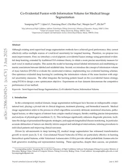 Co-Evidential Fusion with Information Volume for Medical Image Segmentation