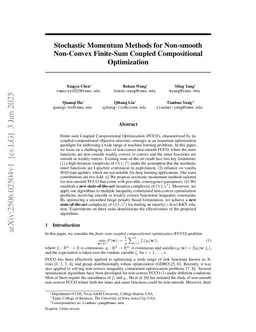 Stochastic Momentum Methods for Non-smooth Non-Convex Finite-Sum Coupled Compositional Optimization