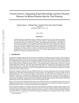 VerificAgent: Domain-Specific Memory Verification for Scalable Oversight of Aligned Computer-Use Agents