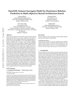 SiamNAS: Siamese Surrogate Model for Dominance Relation Prediction in Multi-objective Neural Architecture Search