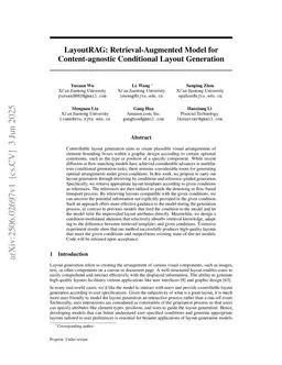 LayoutRAG: Retrieval-Augmented Model for Content-agnostic Conditional Layout Generation