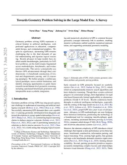Towards Geometry Problem Solving in the Large Model Era: A Survey