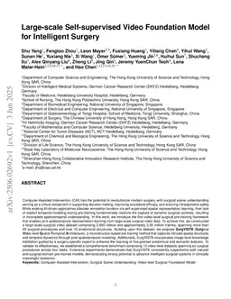 Large-scale Self-supervised Video Foundation Model for Intelligent Surgery