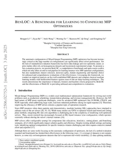 BenLOC: A Benchmark for Learning to Configure MIP Optimizers