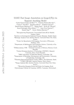 SAMJ: Fast Image Annotation on ImageJ/Fiji via Segment Anything Model