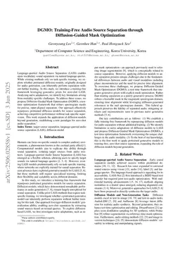 DGMO: Training-Free Audio Source Separation through Diffusion-Guided Mask Optimization