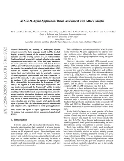 ATAG: AI-Agent Application Threat Assessment with Attack Graphs