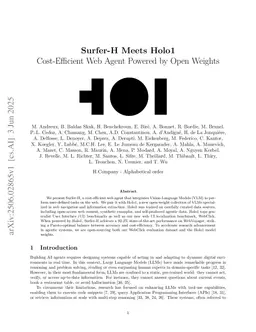 Surfer-H Meets Holo1: Cost-Efficient Web Agent Powered by Open Weights
