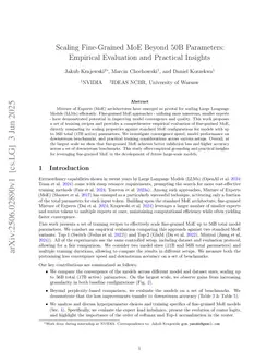 Scaling Fine-Grained MoE Beyond 50B Parameters: Empirical Evaluation and Practical Insights