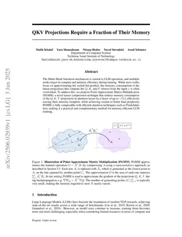 QKV Projections Require a Fraction of Their Memory
