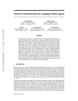 Abstract Counterfactuals for Language Model Agents