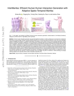 InterMamba: Efficient Human-Human Interaction Generation with Adaptive Spatio-Temporal Mamba