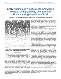 Entity-Augmented Neuroscience Knowledge Retrieval Using Ontology and Semantic Understanding Capability of LLM