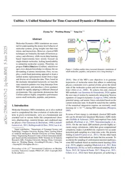 UniSim: A Unified Simulator for Time-Coarsened Dynamics of Biomolecules