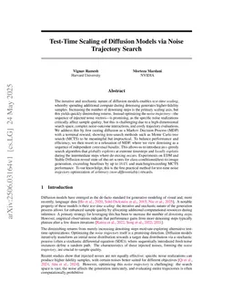 Test-Time Scaling of Diffusion Models via Noise Trajectory Search