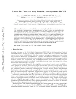 Human Fall Detection using Transfer Learning-based 3D CNN