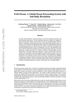 FuXi-Ocean: A Global Ocean Forecasting System with Sub-Daily Resolution