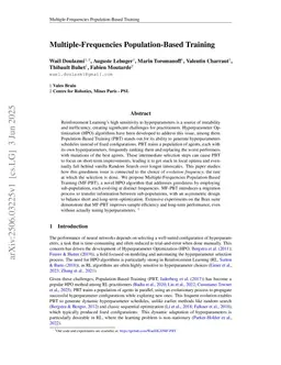 Multiple-Frequencies Population-Based Training