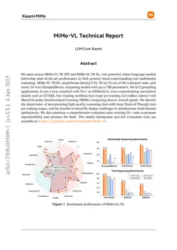 MiMo-VL Technical Report