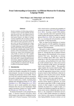 From Understanding to Generation: An Efficient Shortcut for Evaluating Language Models