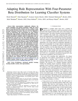 Adapting Rule Representation With Four-Parameter Beta Distribution for Learning Classifier Systems