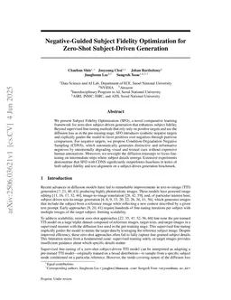 Negative-Guided Subject Fidelity Optimization for Zero-Shot Subject-Driven Generation