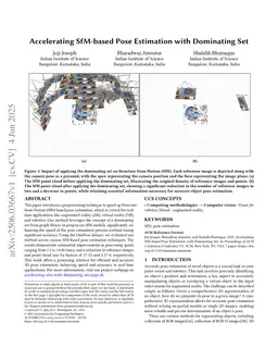 Accelerating SfM-based Pose Estimation with Dominating Set