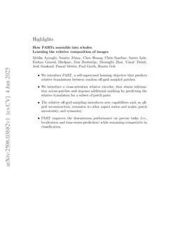 How PARTs assemble into wholes: Learning the relative composition of images