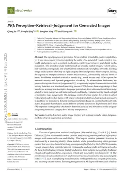 PRJ: Perception-Retrieval-Judgement for Generated Images