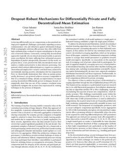 Dropout-Robust Mechanisms for Differentially Private and Fully Decentralized Mean Estimation