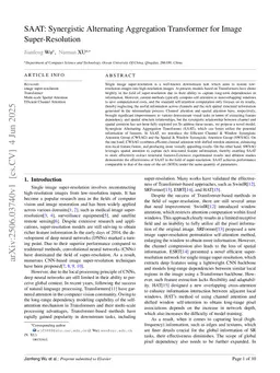 SAAT: Synergistic Alternating Aggregation Transformer for Image Super-Resolution