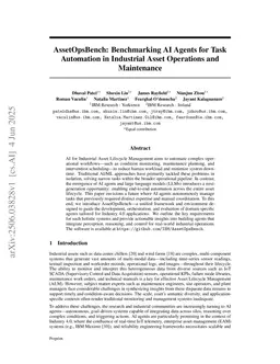 AssetOpsBench: Benchmarking AI Agents for Task Automation in Industrial Asset Operations and Maintenance
