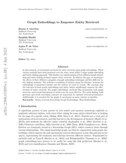 Graph-Embedding Empowered Entity Retrieval